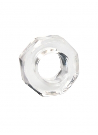 Прозрачное эрекционное кольцо в форме гайки - Sex Expert - в Норильске купить с доставкой