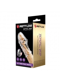 Прозрачная насадка на пенис Booker - 8 см. - Baile - в Норильске купить с доставкой