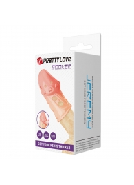 Телесная насадка на пенис Booker - 8 см. - Baile - в Норильске купить с доставкой