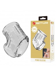 Прозрачная насадка на пенис и мошонку - Baile - в Норильске купить с доставкой