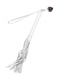 Белая кожаная плеть - 50 см. - Pecado - купить с доставкой в Норильске