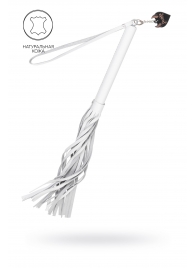 Белая кожаная плеть - 50 см. - Pecado - купить с доставкой в Норильске