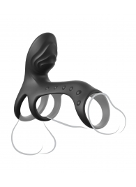 Черная насадка на пенис Ultimate Couples Cage Pro - Pipedream - в Норильске купить с доставкой