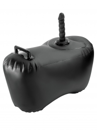 Черное надувное кресло с платформой для фиксации дилдо Body Dock Inflatable Love Seat - Pipedream - купить с доставкой в Норильске
