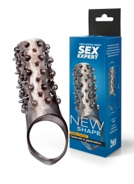 Дымчатая насадка на пенис с шипами и выпуклостями - 12,5 см. - Sex Expert - в Норильске купить с доставкой