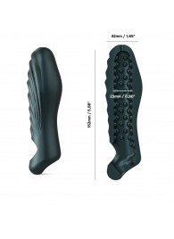 Серая силиконовая насадка на пенис с подхватом Manwan Ryzer - Manwan - в Норильске купить с доставкой