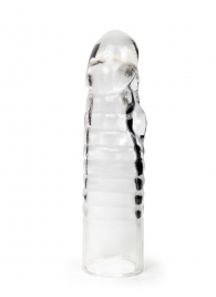 Прозрачная закрытая насадка на член - 15 см. - Sex Expert - в Норильске купить с доставкой