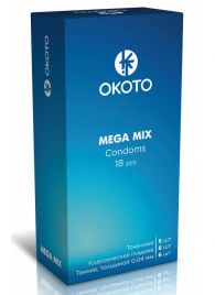 Презервативы OKOTO Mega Mix - 18 шт. - Sitabella - купить с доставкой в Норильске