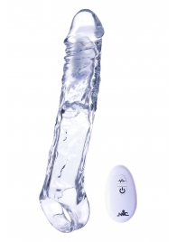 Прозрачная насадка-удлинитель Length Enhancer With Bullet с подхватом - 22,3 см. - NMC - в Норильске купить с доставкой