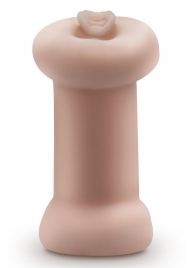 Телесный люминесцентный двусторонний мастурбатор Tasha - Blush Novelties - в Норильске купить с доставкой