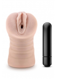 Телесный мастурбатор-вагина Ayumi с вибрацией - Blush Novelties - в Норильске купить с доставкой