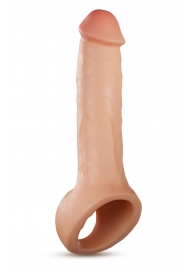 Телесная насадка-удлинитель Thrive 8.75 Inch Realistic Penis Extender Sleeve - 22,2 см. - Blush Novelties - в Норильске купить с доставкой