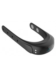 Черное эрекционное виброкольцо на ремешках - Boys of Toys - в Норильске купить с доставкой