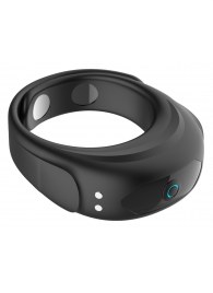 Черное эрекционное виброкольцо на ремешках - Boys of Toys - в Норильске купить с доставкой