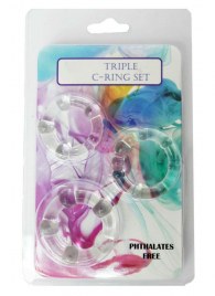 Набор из 3 эрекционных прозрачных колец - Boys of Toys - в Норильске купить с доставкой