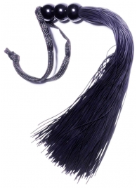 Черная силиконовая плетка - 25,4 см. - Boys of Toys - купить с доставкой в Норильске