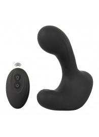 Черная анальная вибропробка с функцией расширения RC Butt Plug with 3 functions - Orion - в Норильске купить с доставкой
