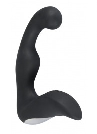 Черный перезаряжаемый стимулятор простаты с вибрацией - 14,6 см. - Orion - в Норильске купить с доставкой