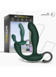 Зеленый вибромассажёр простаты Greeny - 12,8 см. - Intoyou - в Норильске купить с доставкой