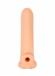 Телесный фаллоудлинитель Titan - 16,5 см. - Lola Games - в Норильске купить с доставкой