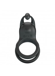 Черное перезаряжаемое виброкольцо Goodwin - Baile - в Норильске купить с доставкой