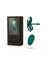 Зеленое эрекционное виброкольцо Bayek с пультом ДУ - Zalo - в Норильске купить с доставкой