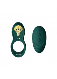 Зеленое эрекционное виброкольцо Bayek с пультом ДУ - Zalo - в Норильске купить с доставкой