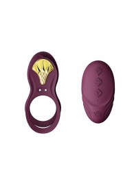 Фиолетовое эрекционное виброкольцо Bayek с пультом ДУ - Zalo - в Норильске купить с доставкой
