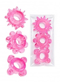 Комплект из 3 розовых эрекционных колец - Erowoman-Eroman - в Норильске купить с доставкой