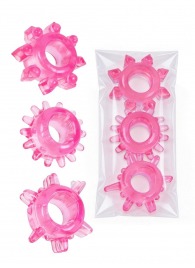 Комплект из трех розовых эрекционных колец - Erowoman-Eroman - в Норильске купить с доставкой