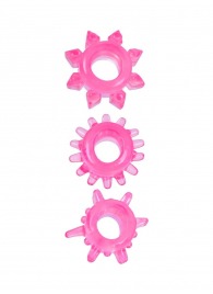 Комплект из трех розовых эрекционных колец - Erowoman-Eroman - в Норильске купить с доставкой