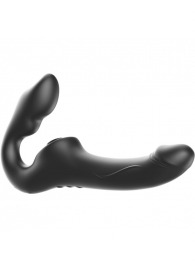 Черный безремневой страпон с 3 моторами - Ibiza - купить с доставкой в Норильске