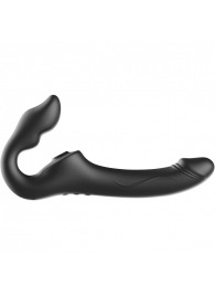 Черный безремневой страпон с 3 моторами - Ibiza - купить с доставкой в Норильске