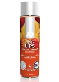 Лубрикант на водной основе с ароматом персика JO Flavored Peachy Lips - 120 мл. - System JO - купить с доставкой в Норильске