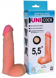 Фаллическая насадка Харнесс UNICOCK 5,5  - 17 см. - LOVETOY (А-Полимер) - купить с доставкой в Норильске