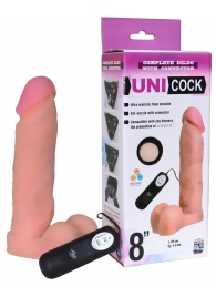 Фаллическая насадка Харнесс UNICOCK 8  с вибрацией - 20 см. - LOVETOY (А-Полимер) - купить с доставкой в Норильске