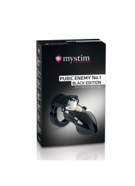 Пояс верности с электростимуляцией Mystim Pubic Enemy No1 Black Edition - MyStim - купить с доставкой в Норильске