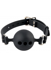 Силиконовый кляп-шар с отверстиями для дыхания Silicone Breathable Ball Gag Small - Pipedream - купить с доставкой в Норильске