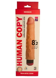 Телесный вибромассажёр HUMAN COPY 8,2  - 21,6 см. - LOVETOY (А-Полимер)