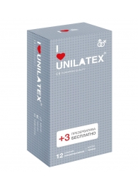 Презервативы с точками Unilatex Dotted - 12 шт. + 3 шт. в подарок - Unilatex - купить с доставкой в Норильске