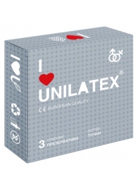 Презервативы с точками Unilatex Dotted - 3 шт. - Unilatex - купить с доставкой в Норильске