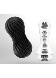 Мастурбатор FLEX Rocky Black с плотным рельефом - Tenga - в Норильске купить с доставкой