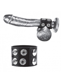 Ремень на член и мошонку 1.5  Cock Ring With Ball Strap - BlueLine - купить с доставкой в Норильске