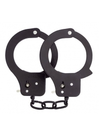 Чёрные наручники из листового металла BONDX METAL CUFFS BLACK - Dream Toys - купить с доставкой в Норильске