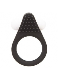 Чёрное эрекционное кольцо LIT-UP SILICONE STIMU RING 1 BLACK - Dream Toys - в Норильске купить с доставкой