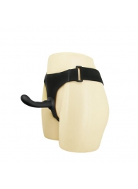 Страпон с изогнутой головкой Ultra Harness Curvy Dildo - 15,8 см. - Baile - купить с доставкой в Норильске