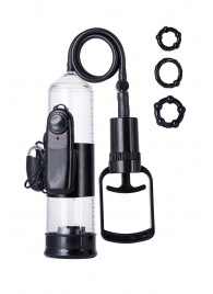 Вакуумная помпа A-toys с вибропулей и эрекционными кольцами - A-toys - в Норильске купить с доставкой