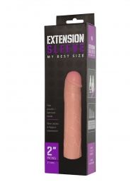 Насадка-удлинитель Extension sleeve телесного цвета - 18,5 см. - Sitabella - в Норильске купить с доставкой