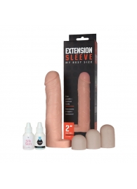 Насадка-удлинитель Extension sleeve с подхватом мошонки - 19 см. - Sitabella - в Норильске купить с доставкой