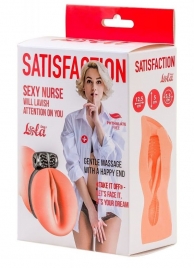 Мастурбатор с виброкольцом Satisfaction Magazine Nurse - Lola Games - в Норильске купить с доставкой